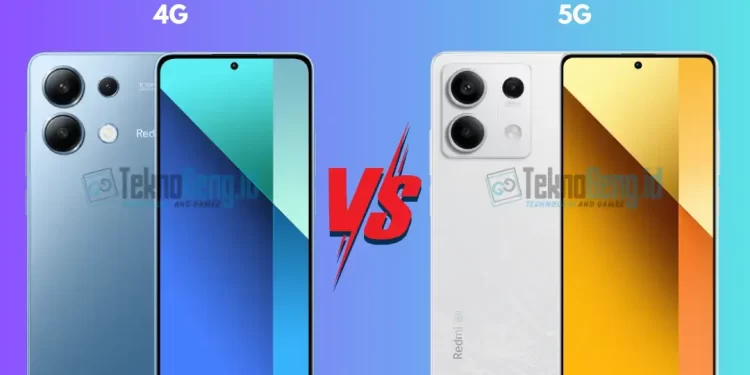 Perbedaan Redmi Note 13 4G dan 5G