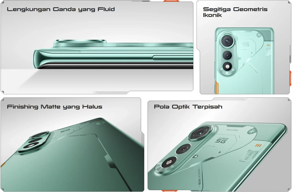 Desain Tecno Pova Curve 5G