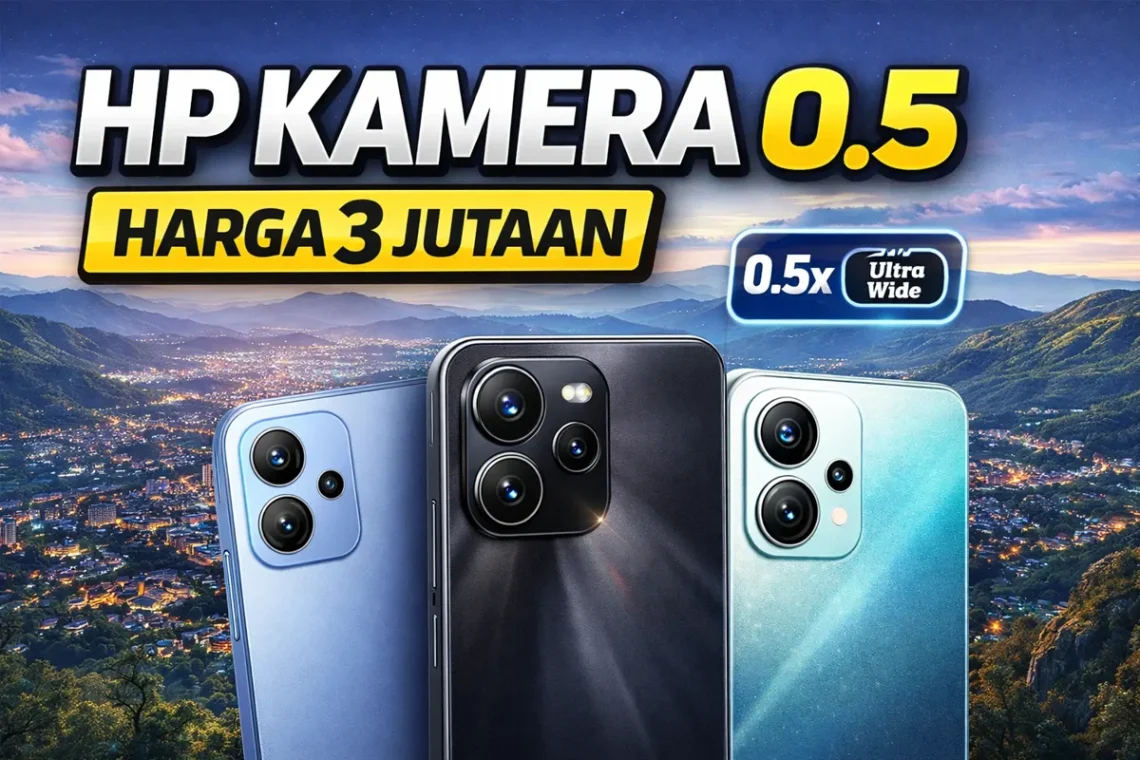 10 Rekomendasi HP Kamera 0.5 Harga 3 Jutaan Terbaik 2026 1 HP Kamera 0.5 Harga 3 Jutaan Terbaik