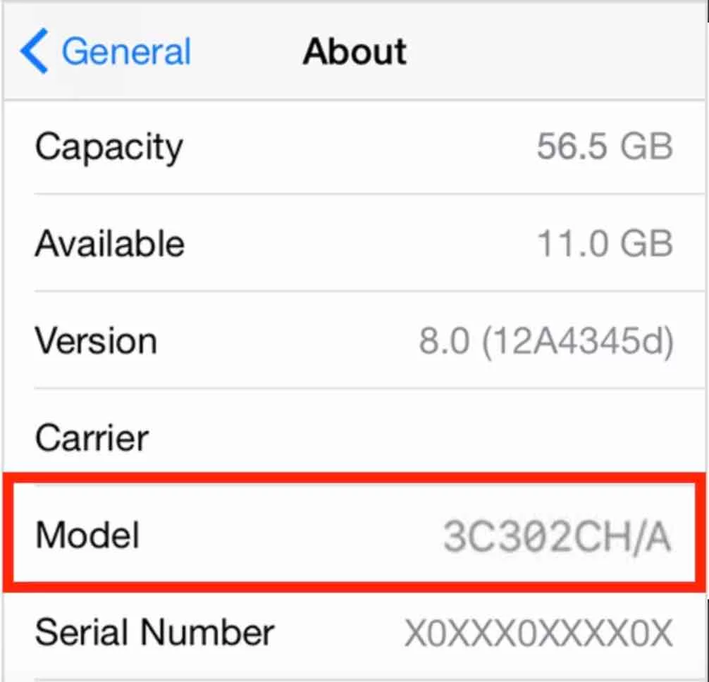 arti kode nomor model iPhone Angka 3
